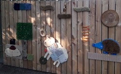 Unsere "Fühlwand". 
