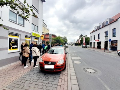 Jahresbegehung; hier: Kreuzungsbereich Frankfurter Straße/Wiesenbornweg.