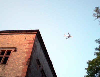 Flugzeuge über Heusenstamm.