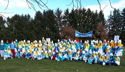 Fastnacht: Alle "3 Freunde" sind Schlümpfe.