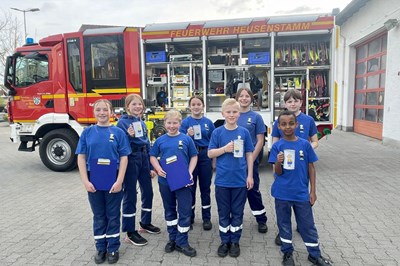 Jugendsammelwoche der Jugendfeuerwehr Rembrücken.