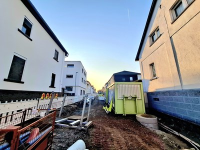 Die Ludwigstraße während des Umbaus.