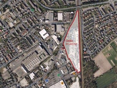 Gebiet rund um den ehemaligen Brückenbauhof.