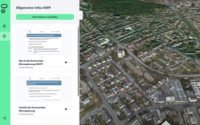 Screenshot von Your Voice "Kommunale Wärmeplanung in Heusenstamm"