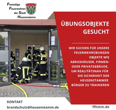 Übungsobjekte gesucht 