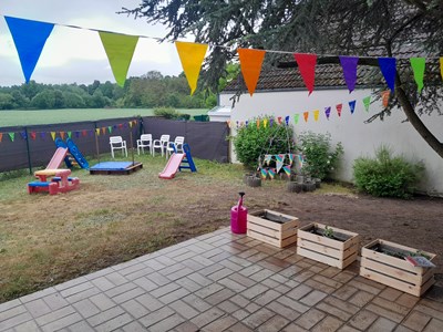 Der neue Garten ist fertig.
