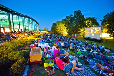 Open-Air-Kino im Bad Heusenstamm.