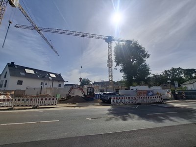 Die Baustelle in der Hohebergstraße 118.