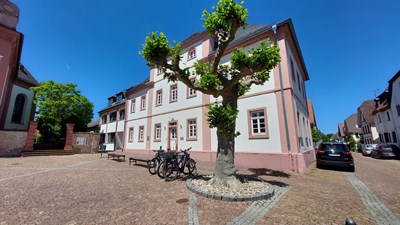 Stadtbücherei und Musikschule einträchtig nebeneinander.