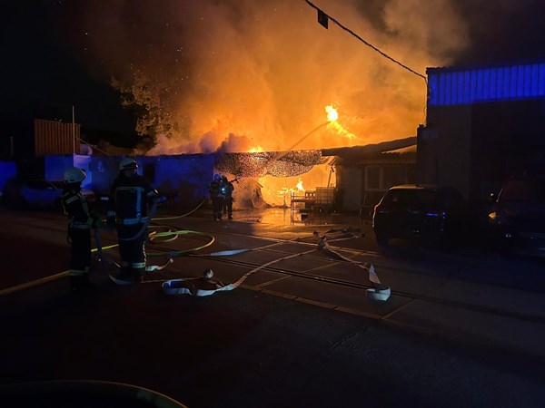 Einsatz in der Industriestraße.