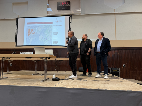 Bau-Informationsveranstaltung der Westconnect GmbH am 14. April 2026.